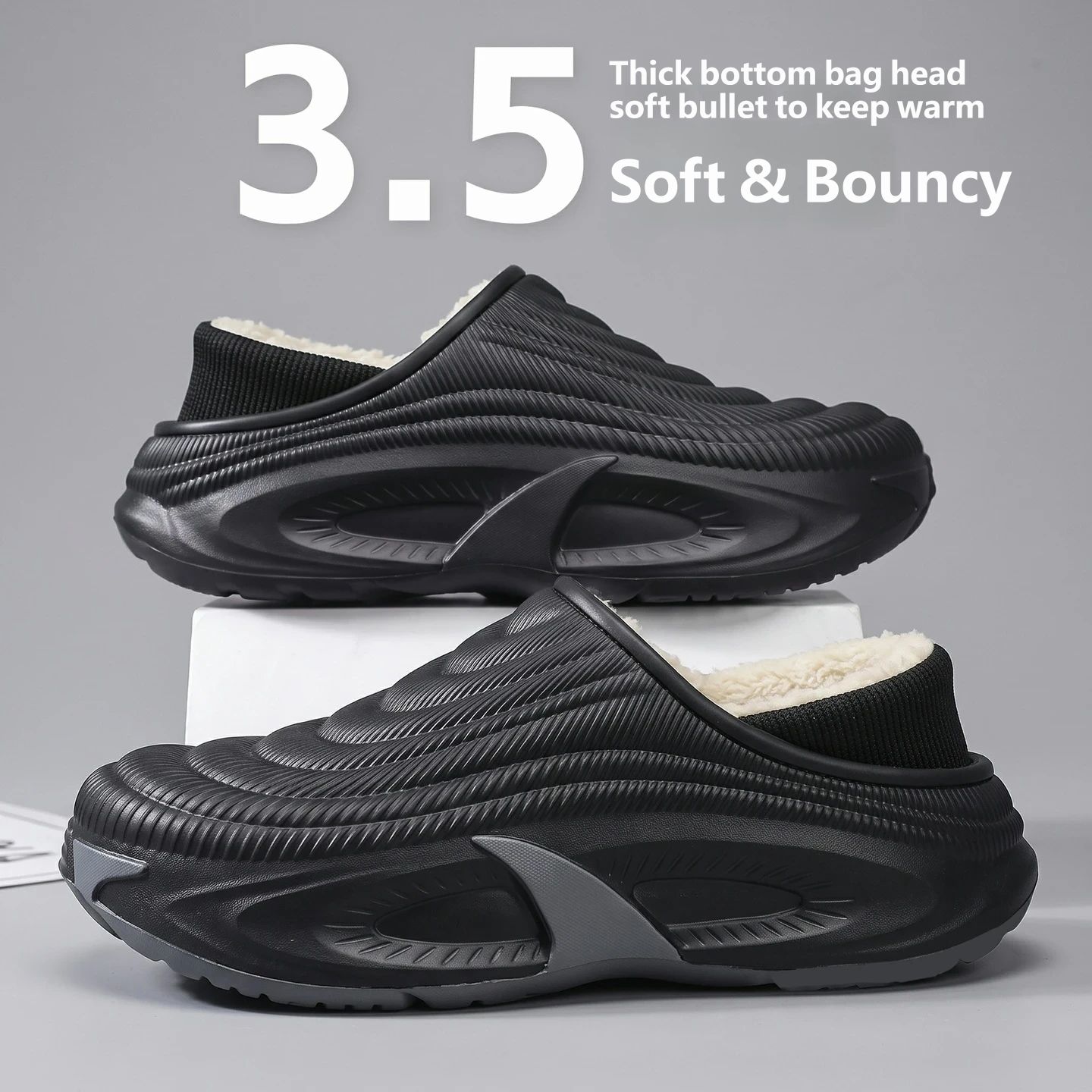 Street Fashion Online - Pantofole Invernali Unisex con Suola Spessa,