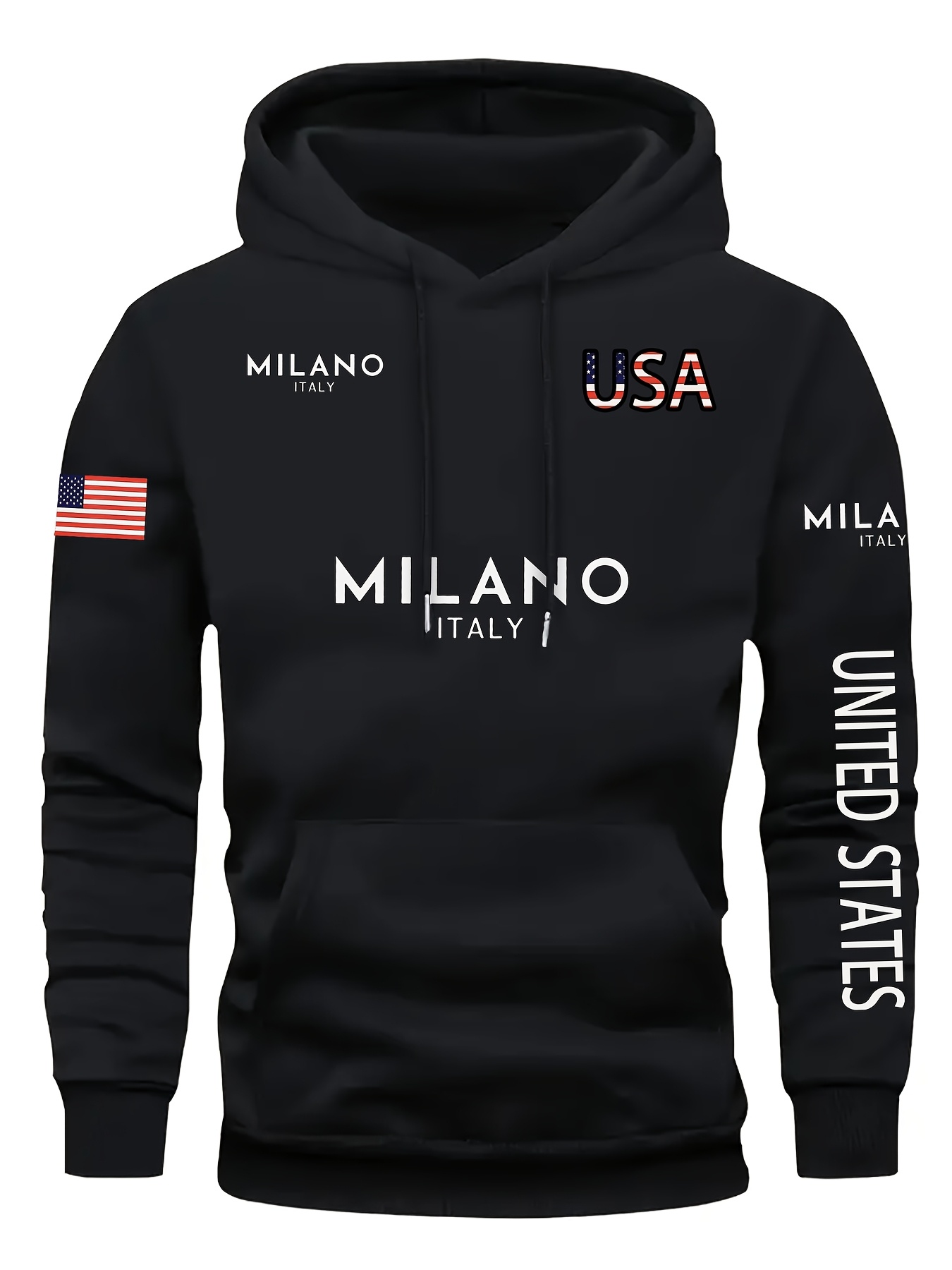 Street Fashion Milano - Felpa con Cappuccio da Uomo Autunno