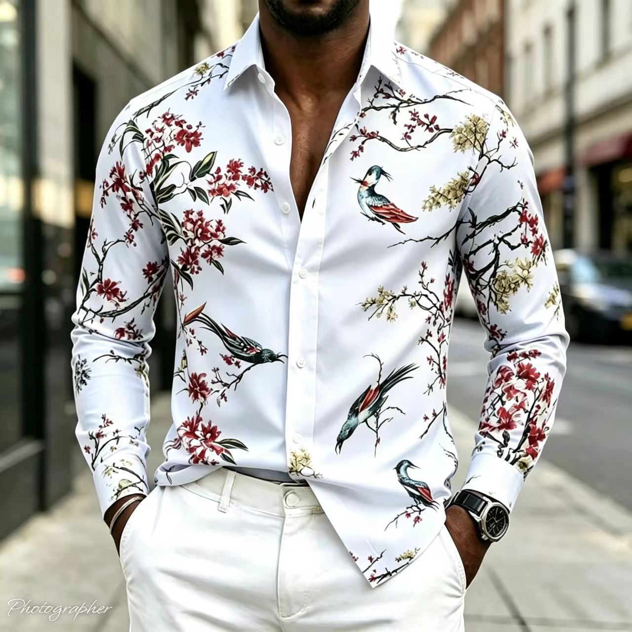 Street Fashion Shanghai - Nuova Camicia da Uomo 2026 con