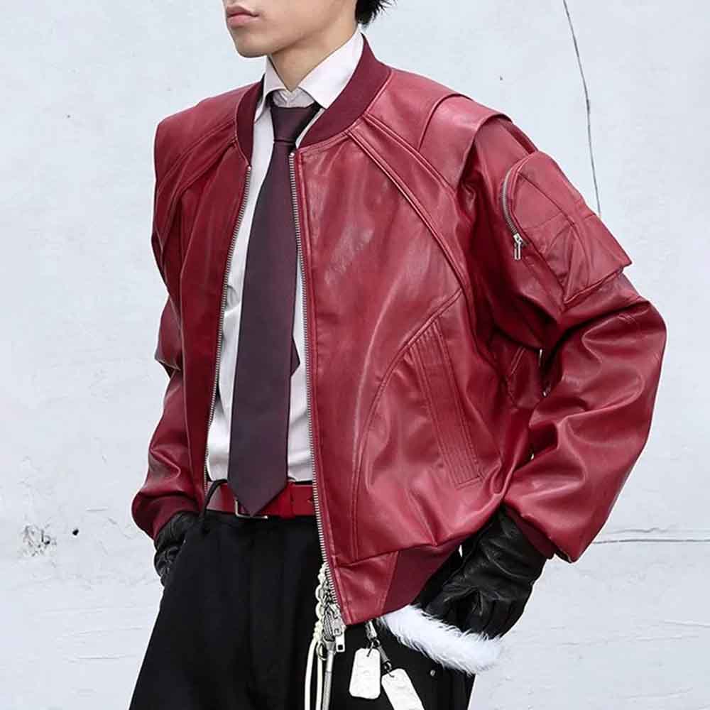 Street Fashion Trends 2025 - Giacca a maniche lunghe in pelle