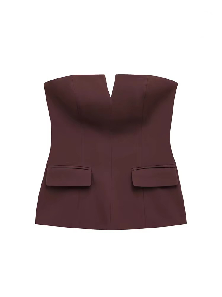 TFMLN Top da donna senza spall - Street Fashion Trends 2025 recensione e prezzo