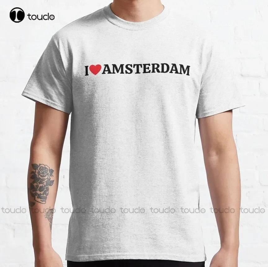 T-shirt classica blu con stamp - Street Fashion Amsterdam recensione e prezzo