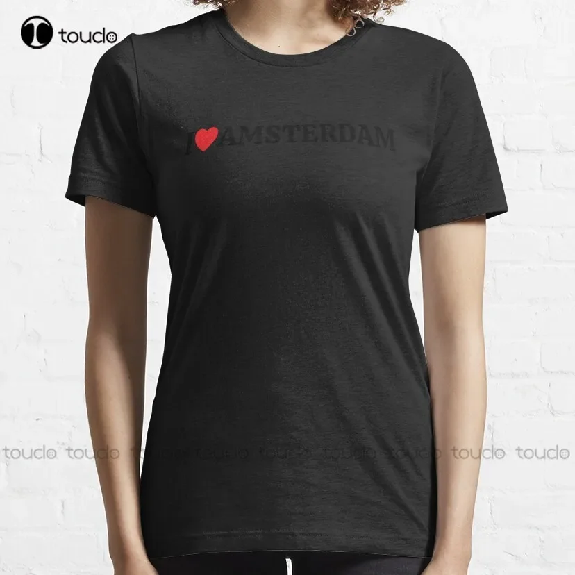 T-shirt classica blu con stamp - Street Fashion Amsterdam recensione e prezzo