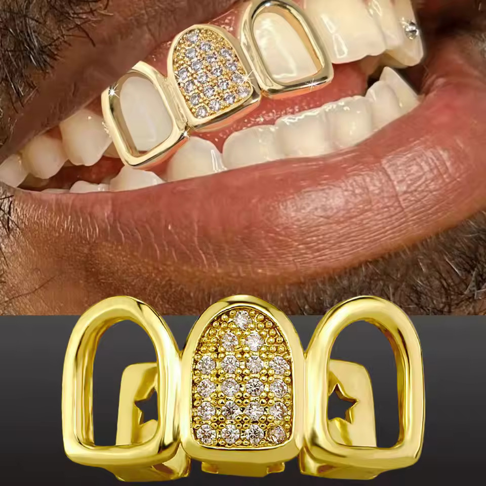 TOPGRILLZ Grillz Hip Hop CZ pe - Street Fashion Loverboy Hat recensione e prezzo