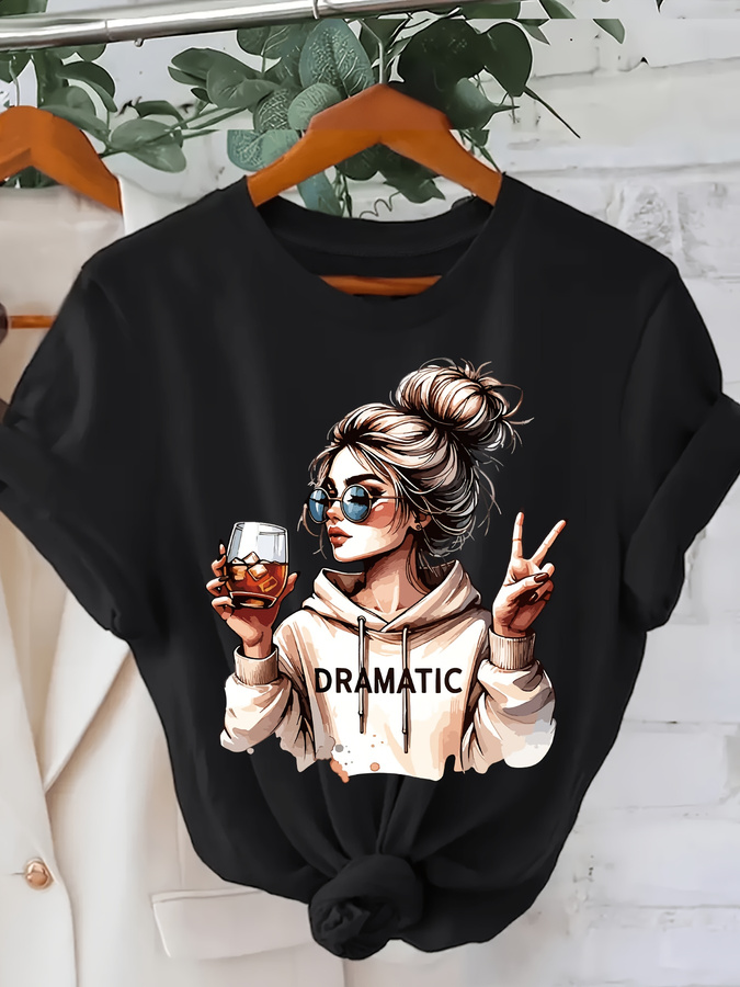 DRAMATIC 1pc T-shirt da donna  - Street Fashion Trends 2025 recensione e prezzo